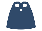Dark Blue Minifigure Cape Cloth, Standard - Traditional Starched Fabric - 4.0cm Height