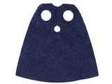 Dark Blue Minifigure, Cape Cloth, Standard - Shiny Starched Fabric - Height 3.9 cm