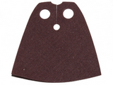 Dark Brown Minifigure, Cape Cloth, Standard - Shiny Starched Fabric - Height 3.9 cm