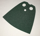 Dark Green Minifigure, Cape Cloth, Standard - Shiny Starched Fabric - Height 3.9 cm