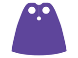 Dark Purple Minifigure Cape Cloth, Standard - Traditional Starched Fabric - 4.0cm Height