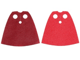 Dark Red Minifig, Cape Cloth, Standard with Dark Red and Red Sides - Spongy Stretchable Fabric