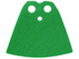 Green Minifigure, Cape Cloth, Standard - Shiny Starched Fabric - Height 3.9 cm