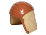Tan Minifig, Headgear Cap, Neck Protector with Medium Nougat Pattern (SW Pao)