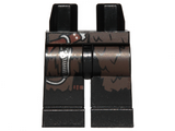 Black Hips and Legs with Dark Brown Fur Coattails and Silver Climbing Carabiner Pattern