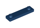 Dark Blue Plate, Modified 1 x 4 with 2 Studs without Groove
