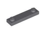 Dark Bluish Gray Plate, Modified 1 x 4 with 2 Studs without Groove