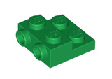 Green Plate, Modified 2 x 2 x 2/3 with 2 Studs on Side