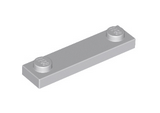 Light Bluish Gray Plate, Modified 1 x 4 with 2 Studs without Groove
