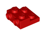 Red Plate, Modified 2 x 2 x 2/3 with 2 Studs on Side