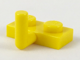 Yellow Plate, Modified 1 x 2 with Bar Arm Up (Horizontal Arm 6mm)