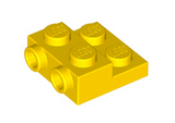 Yellow Plate, Modified 2 x 2 x 2/3 with 2 Studs on Side