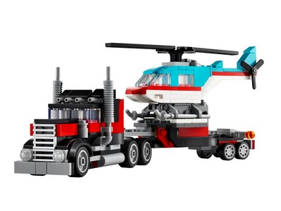 lego 2024 set 31146 Flatbed Truck With Helicopter Le camion remorque avec hélicoptère