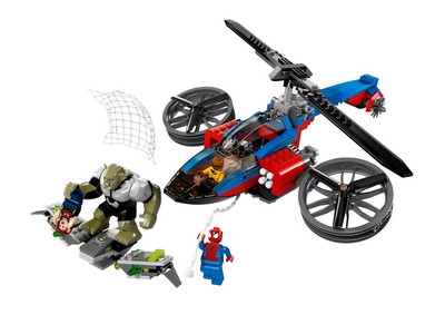 lego 2014 set 76016 Spider-Helicopter Rescue 