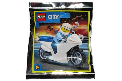 lego 2020 set 952001 Policeman and Motorcycle foil pack Policier et moto