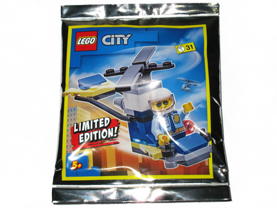 lego 2021 set 952101 Policeman and Helicopter foil pack Policier et hélicoptère