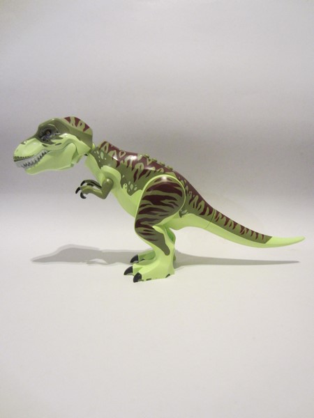 lego 2022 animal TRex09 Tyrannosaurus Rex Dinosaur Tyrannosaurus Rex with Olive Green Back and Dark Red Markings 