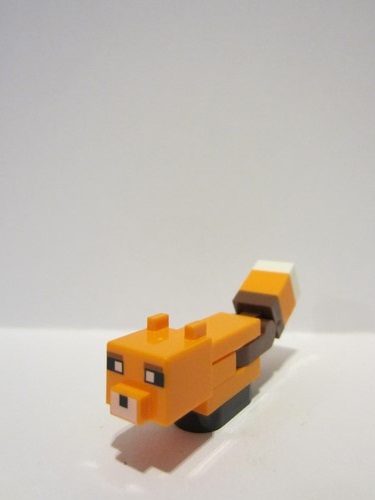 lego 2022 animal minefox02 Fox Minecraft Fox, Baby - Brick Built 