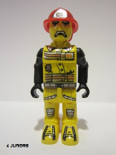 lego 2001 mini figurine js001 Fireman in Hat #01  