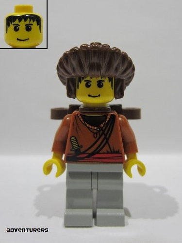 lego 2003 mini figurine adv055 Sherpa Sangye Dorje With Backpack 