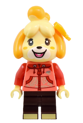 lego 2024 mini figurine ani014 Isabelle Coral Hoodie 