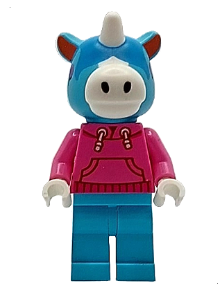 lego 2025 mini figurine ani019 Julian Dark Pink Hoodie 