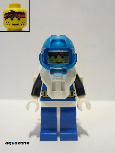 lego 1995 mini figurine aqu001 Aquanaut 1  