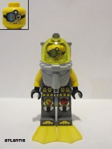 lego 2011 mini figurine atl023 Atlantis Diver 7