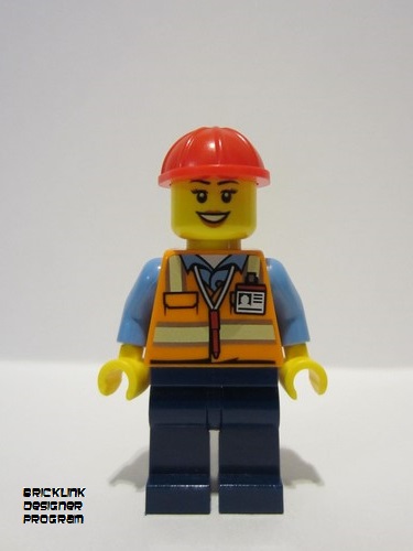 lego 2023 mini figurine adp062 Construction Worker