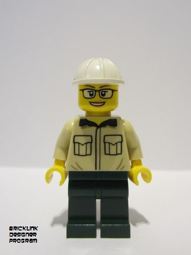lego 2023 mini figurine adp064 Construction Engineer / Architect