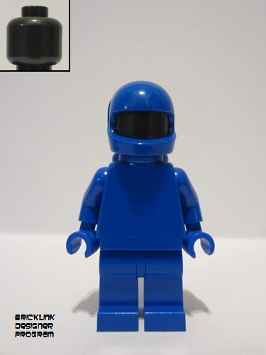 lego 2023 mini figurine bdp076 Space Suit Blue with Air Tanks, Pearl Dark Gray Head 