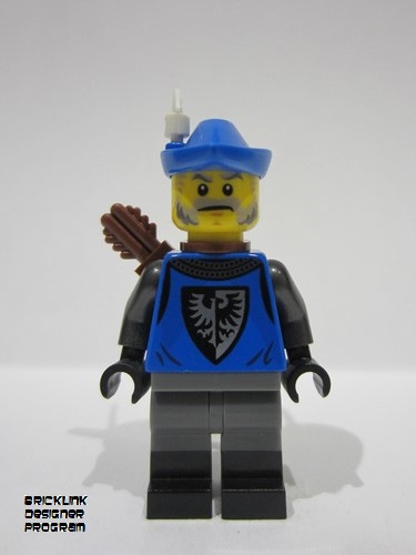 lego 2024 mini figurine adp099 Mountain Fortress Black Falcon Archer Male 