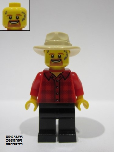 lego 2024 mini figurine bdp119 General Store Carriage Driver