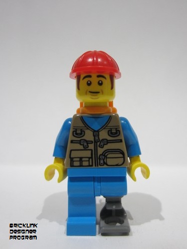 lego 2024 mini figurine bdp122 Train Worker