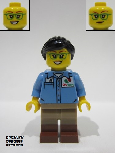 lego 2024 mini figurine bdp123 Train Worker