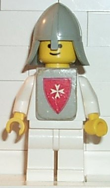 lego 1978 mini figurine cas084s Yellow Castle Knight White