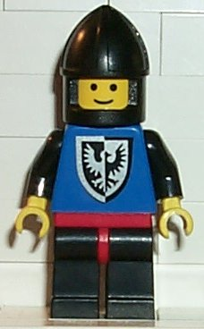 lego 1985 mini figurine cas098 Black Falcon
