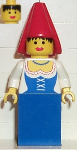 lego 1990 mini figurine cas097 Maiden