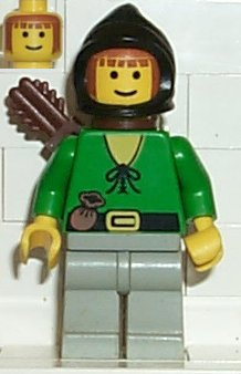 lego 1996 mini figurine cas008 Forestman 3 With Quiver 