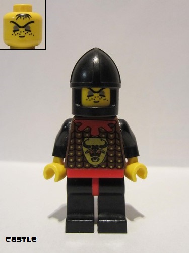 lego 2000 mini figurine cas044 Robber 2 Black Chin-Guard 