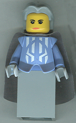 lego 2005 mini figurine cas275 Queen With Light Bluish Gray Hair, Light Bluish Gray Cape (Chess Queen) 