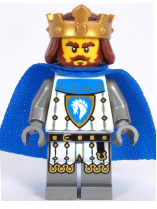 lego 2025 mini figurine cas592 Horse Knight King  
