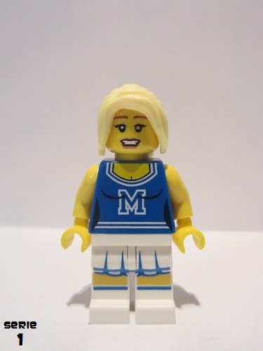 lego 2010 mini figurine col002 Cheerleader  