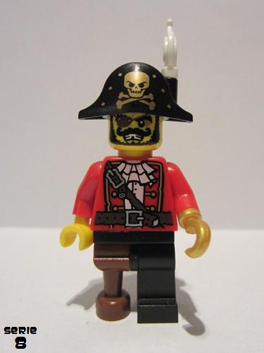 lego 2012 mini figurine col127 Pirate Captain  
