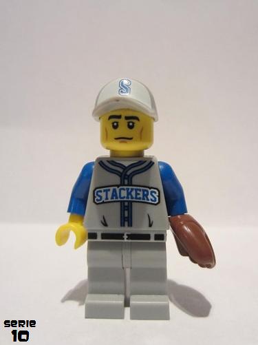 lego 2013 mini figurine col157 Baseball Fielder  