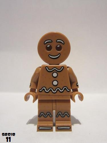 lego 2013 mini figurine col168 Gingerbread Man  