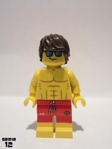 lego 2014 mini figurine col185 Lifeguard  