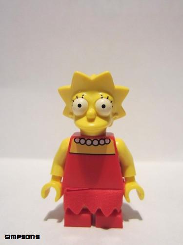 lego 2014 mini figurine sim010 Lisa Simpson With Wide Open Eyes 