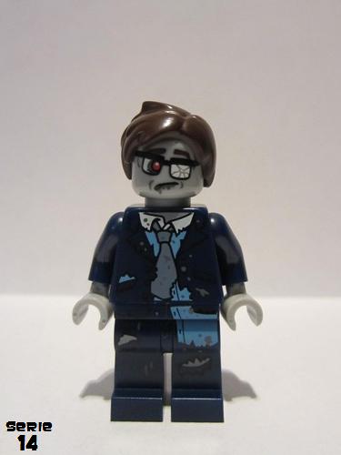 lego 2015 mini figurine col223 Zombie Businessman  