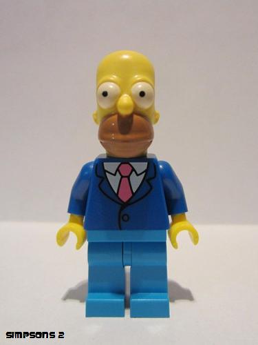 lego 2015 mini figurine sim028 Homer Simpson With Tie and Jacket 